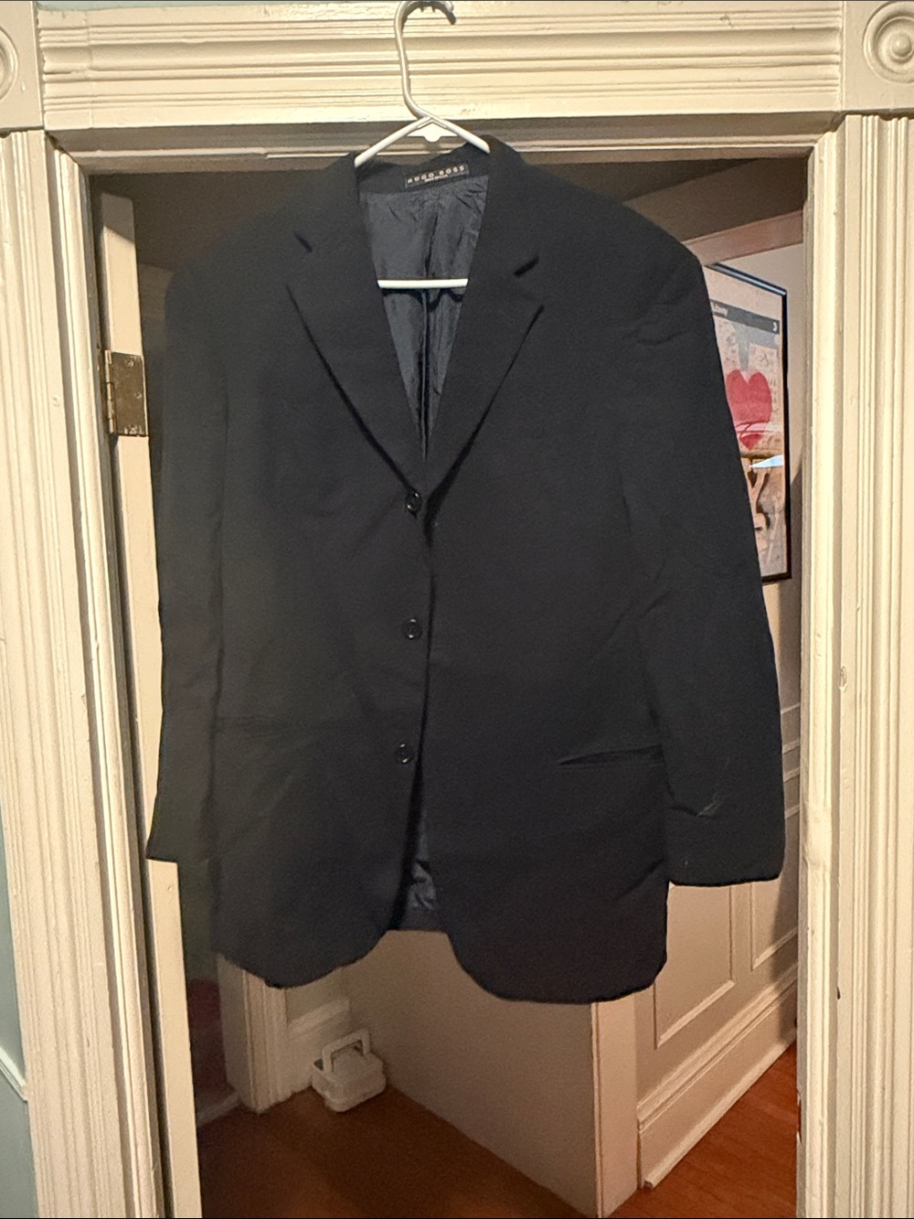 Hugo Boss Men's Black Single-Breasted Blazer